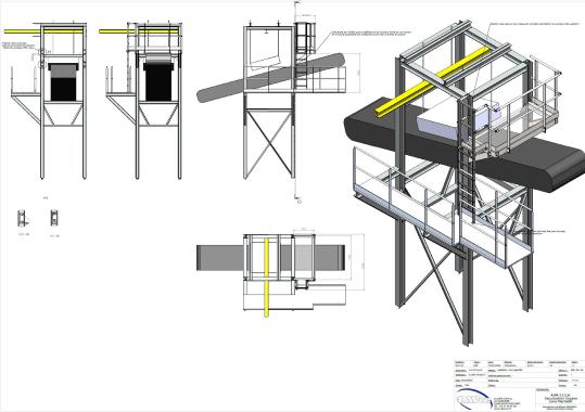 WASTE-TO-ENERGY PLANT - TECHNICAL STUDY for securing WORKSTATION for technical maintenance of conveyor