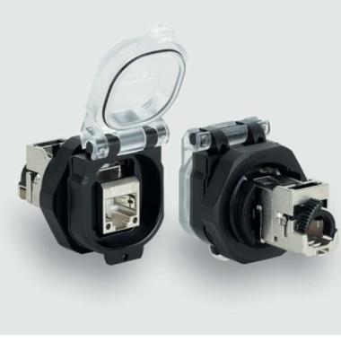 Bulkhead Pass-Through - Modular communication interface with many compatible modules for industry