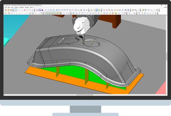 FAO 3D/Découpe spatiale - Almacam SPACECUT