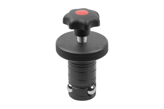 Vérin de positionnement Ball Lock en acier avec poignée étoile