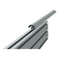 Profil aluminium arrondi pour passage de cable l 1000 mm à clipser sur profil aluminium