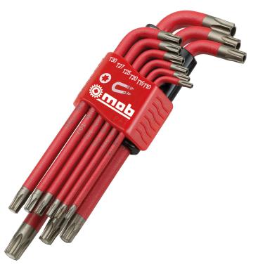 ÉTUI DE 9 CLÉS MÂLES TORX AVEC AIMANT SUR CARTE